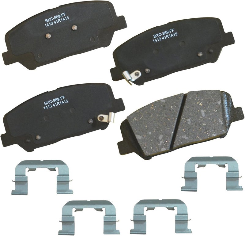 Bendix Premium SBC1413 Ceramic Front Brake Pads for Hyundai Genesis Coupe 2016-2010, Veloster 2016, Kia Optima 2015-2011 - Image 1
